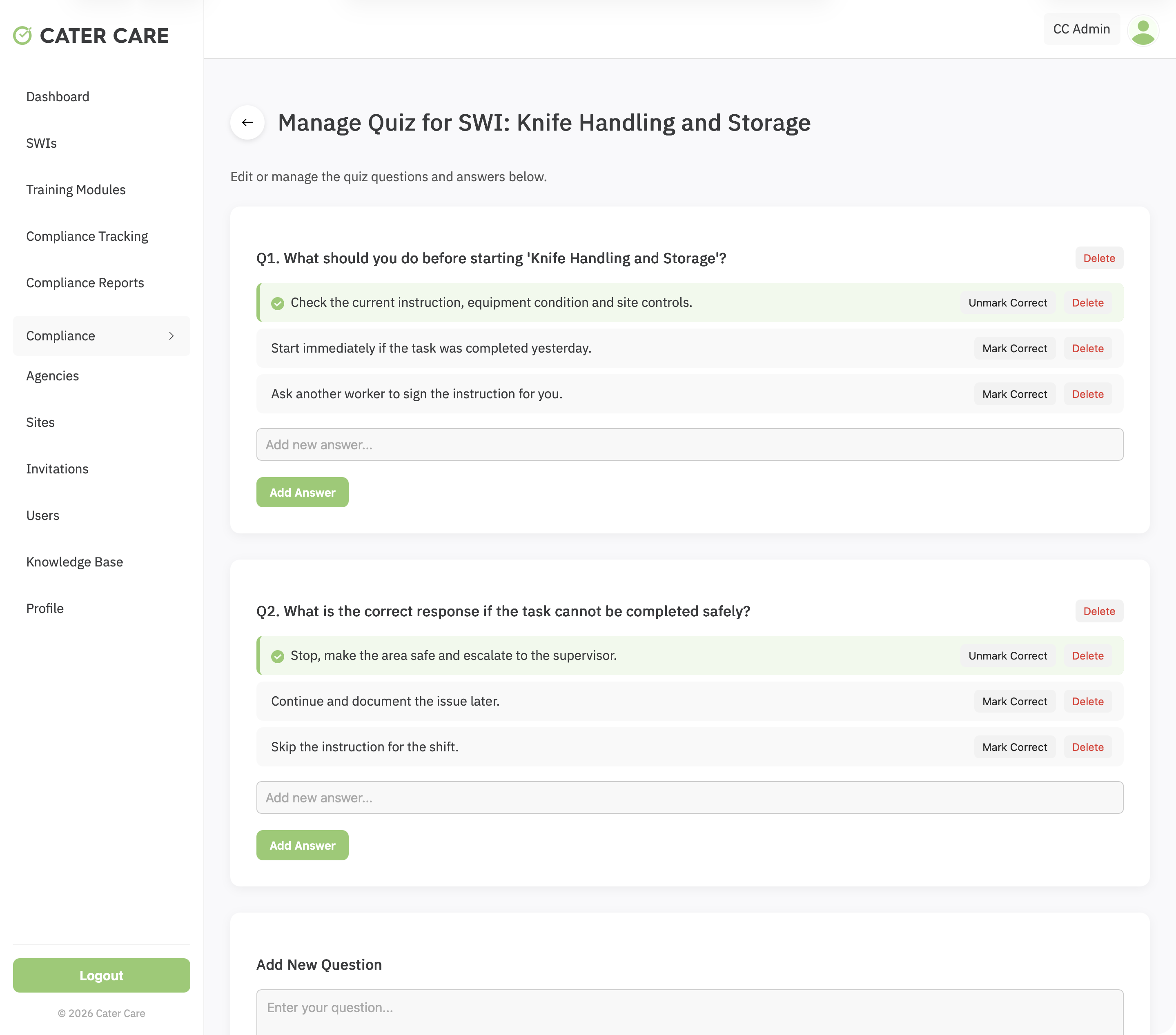 SWI quiz builder