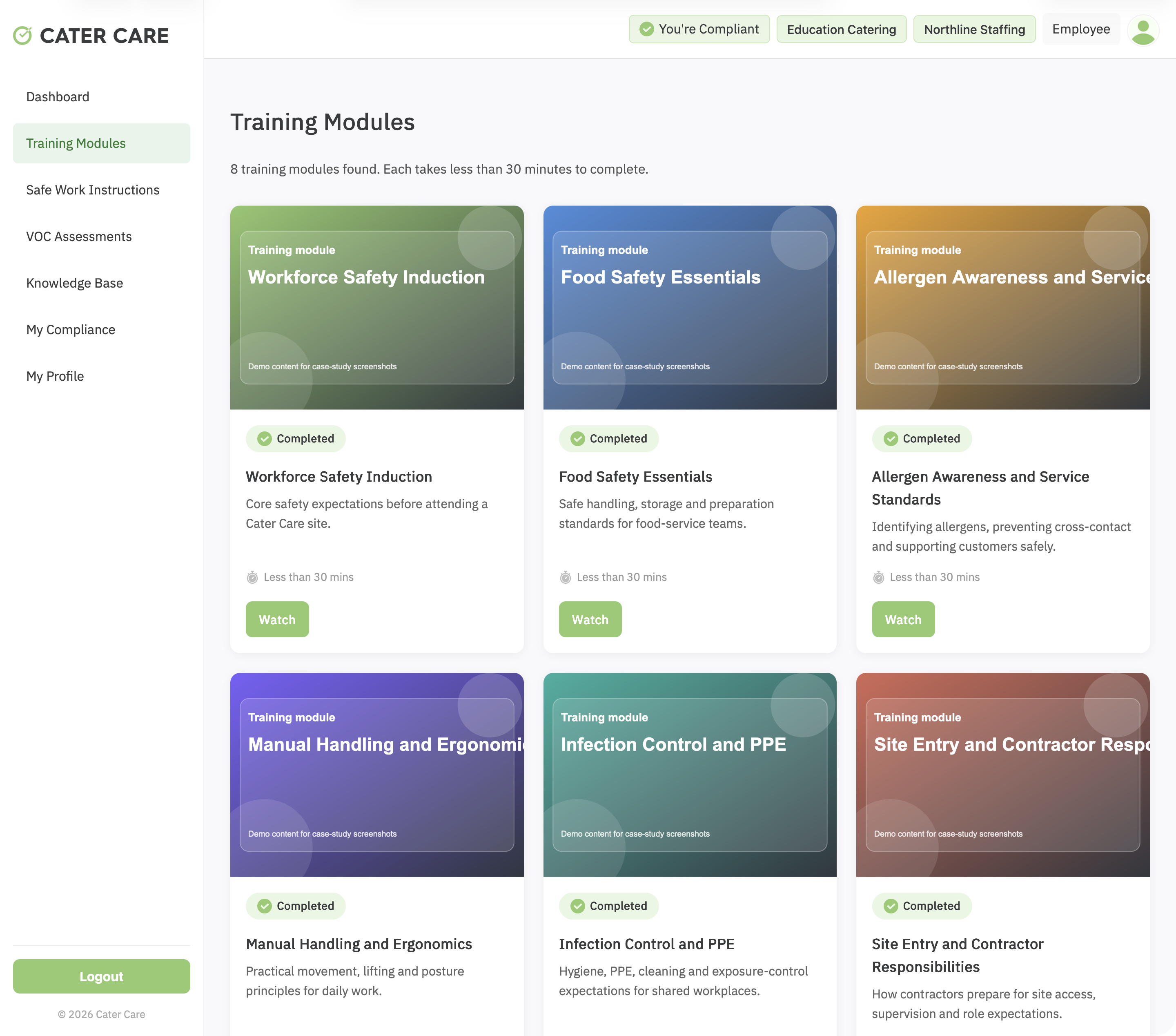 Training module library