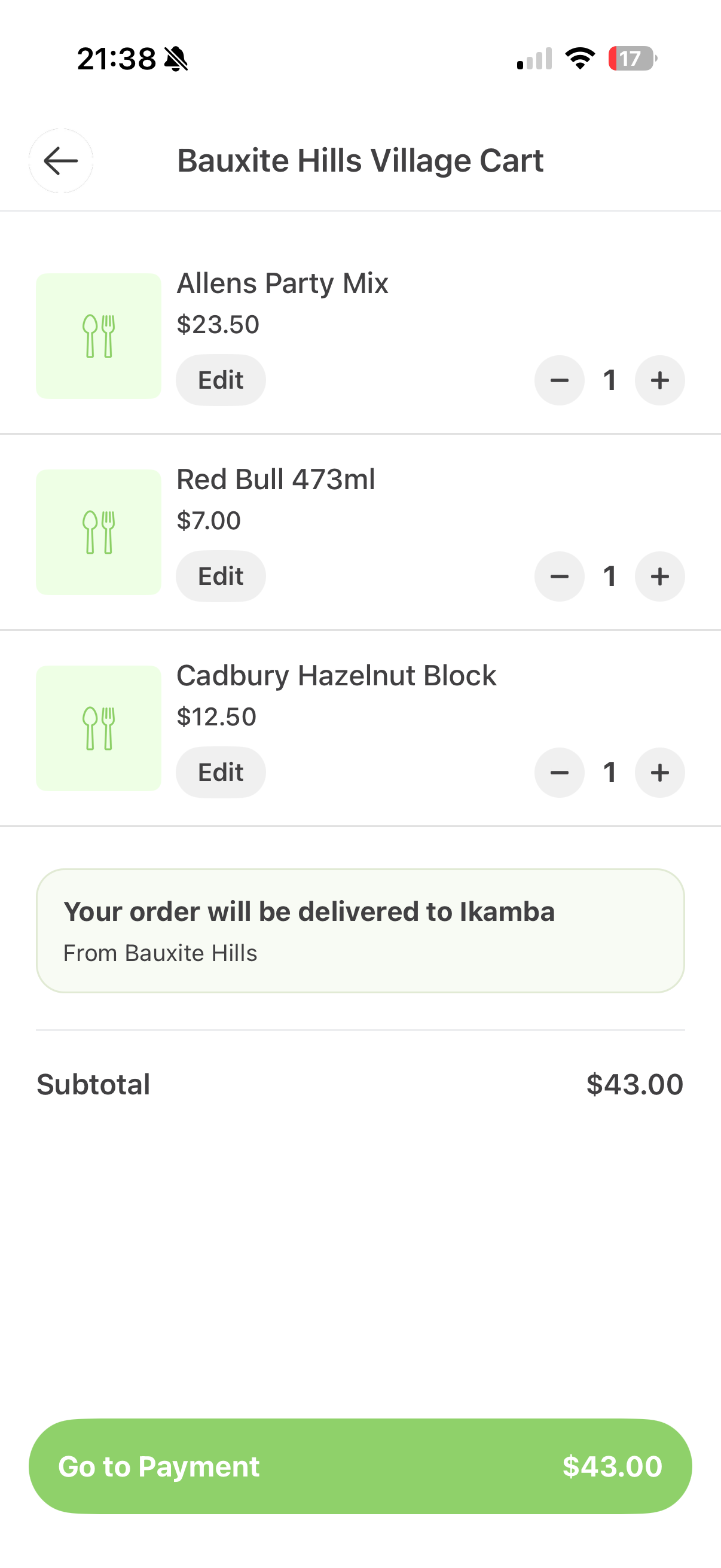 Delivery cart