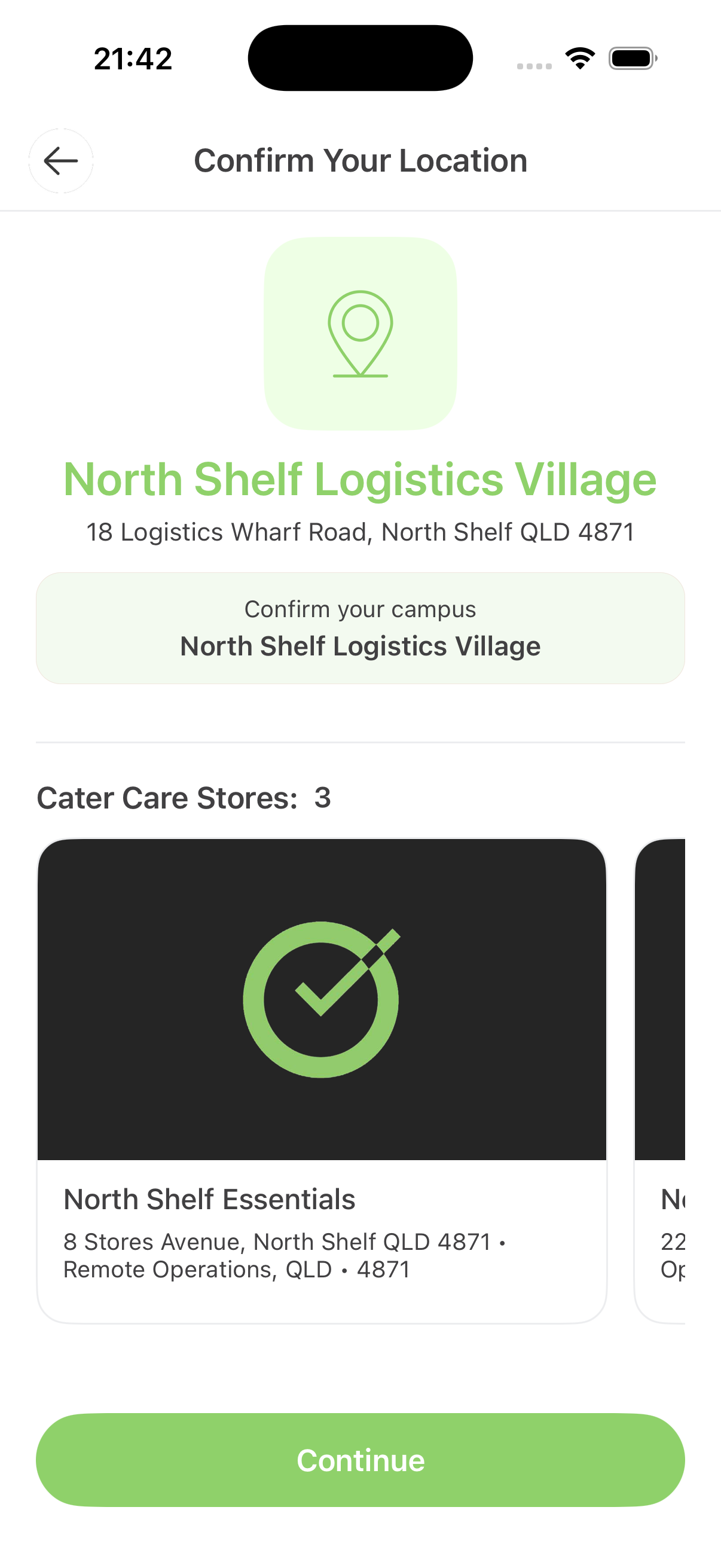 Site confirmation