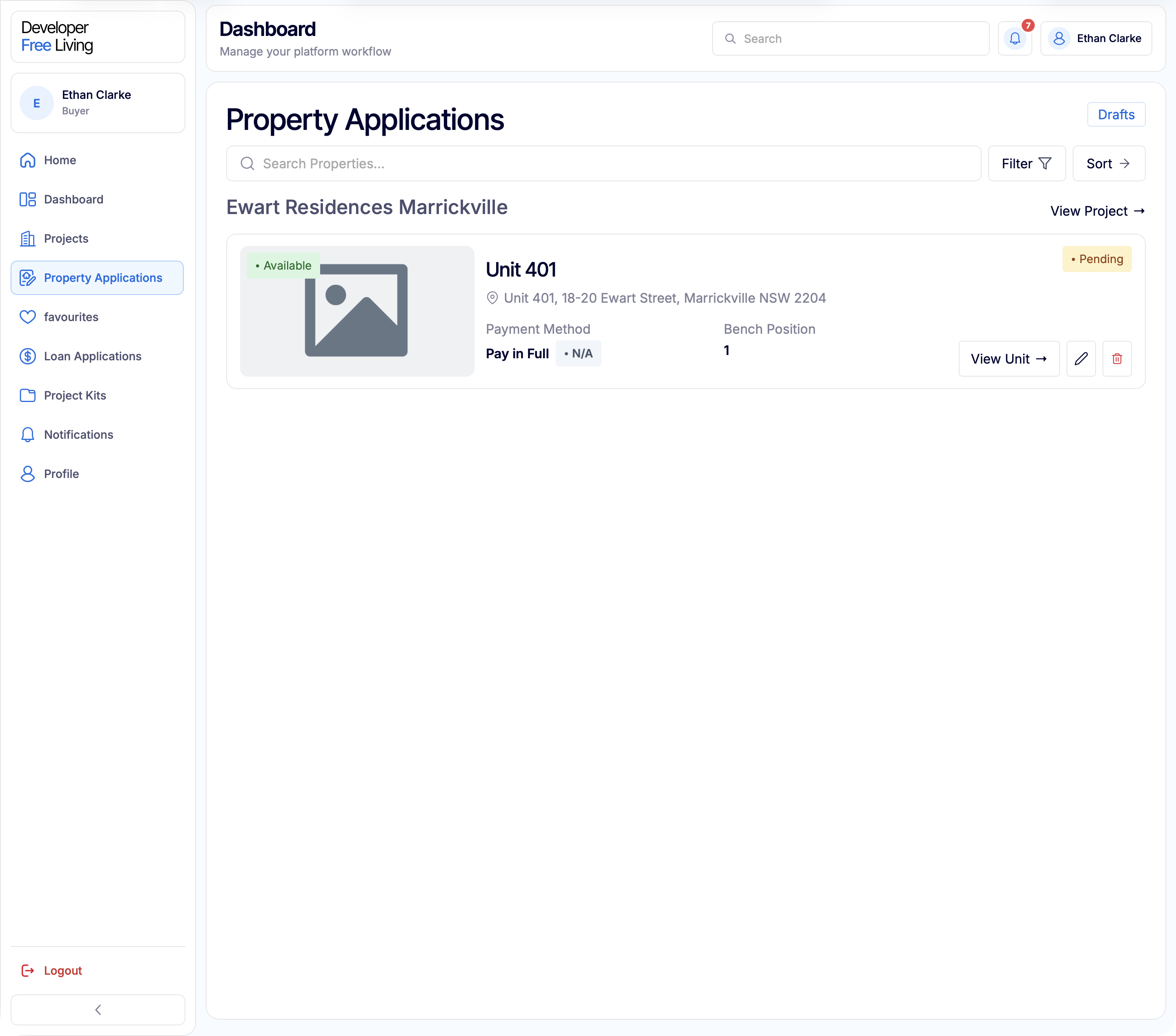 Buyer investment list