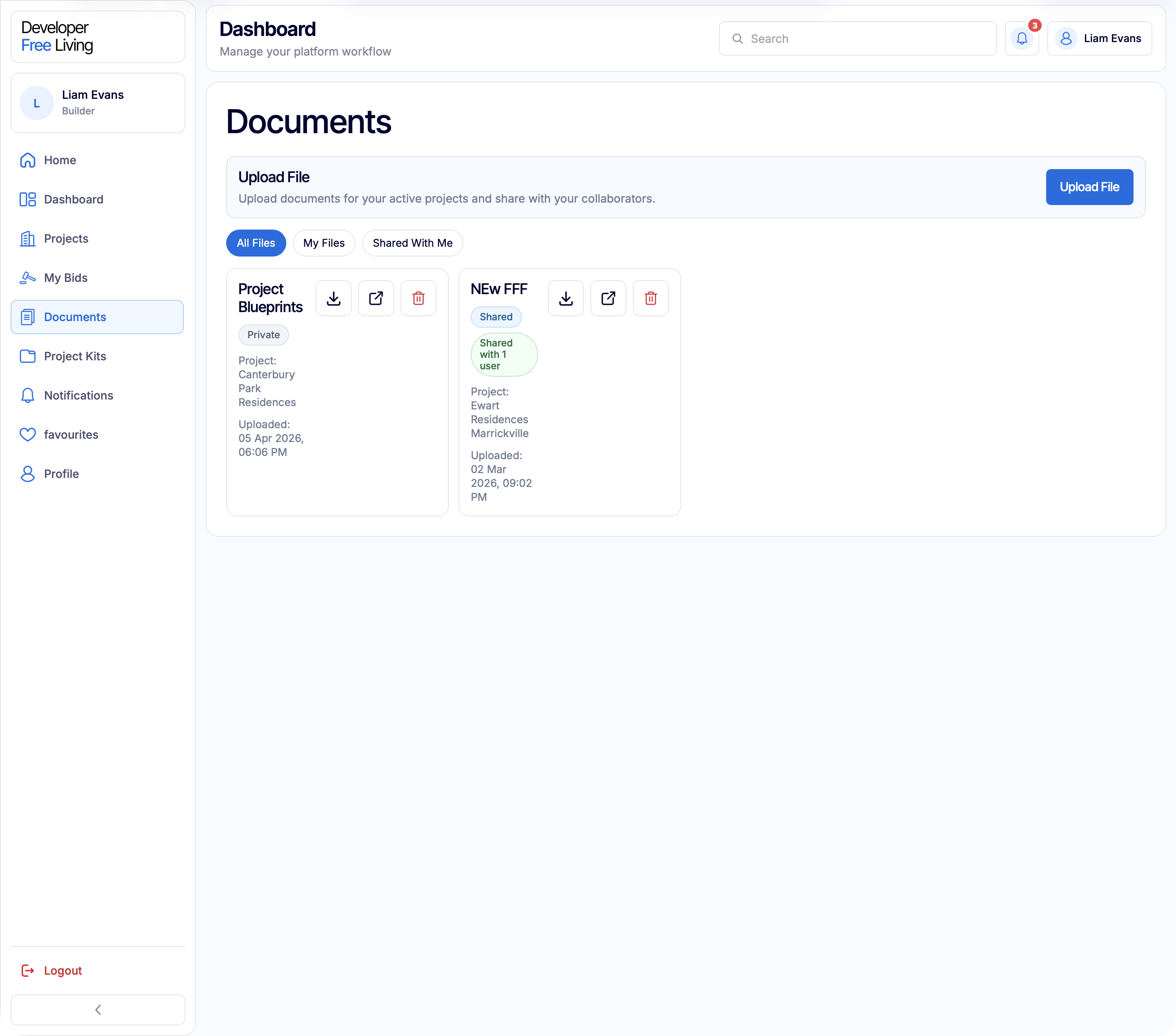 Shared documents