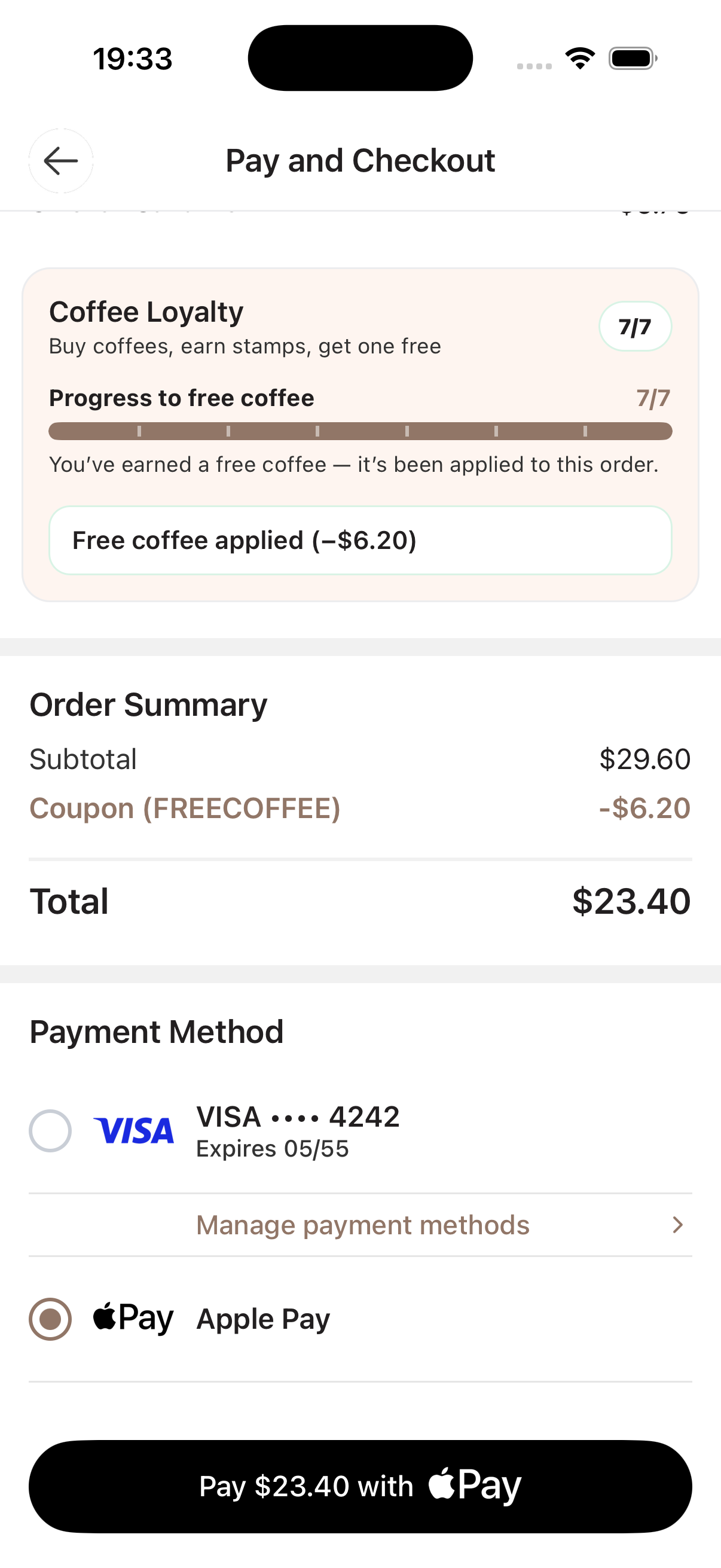 Checkout step two