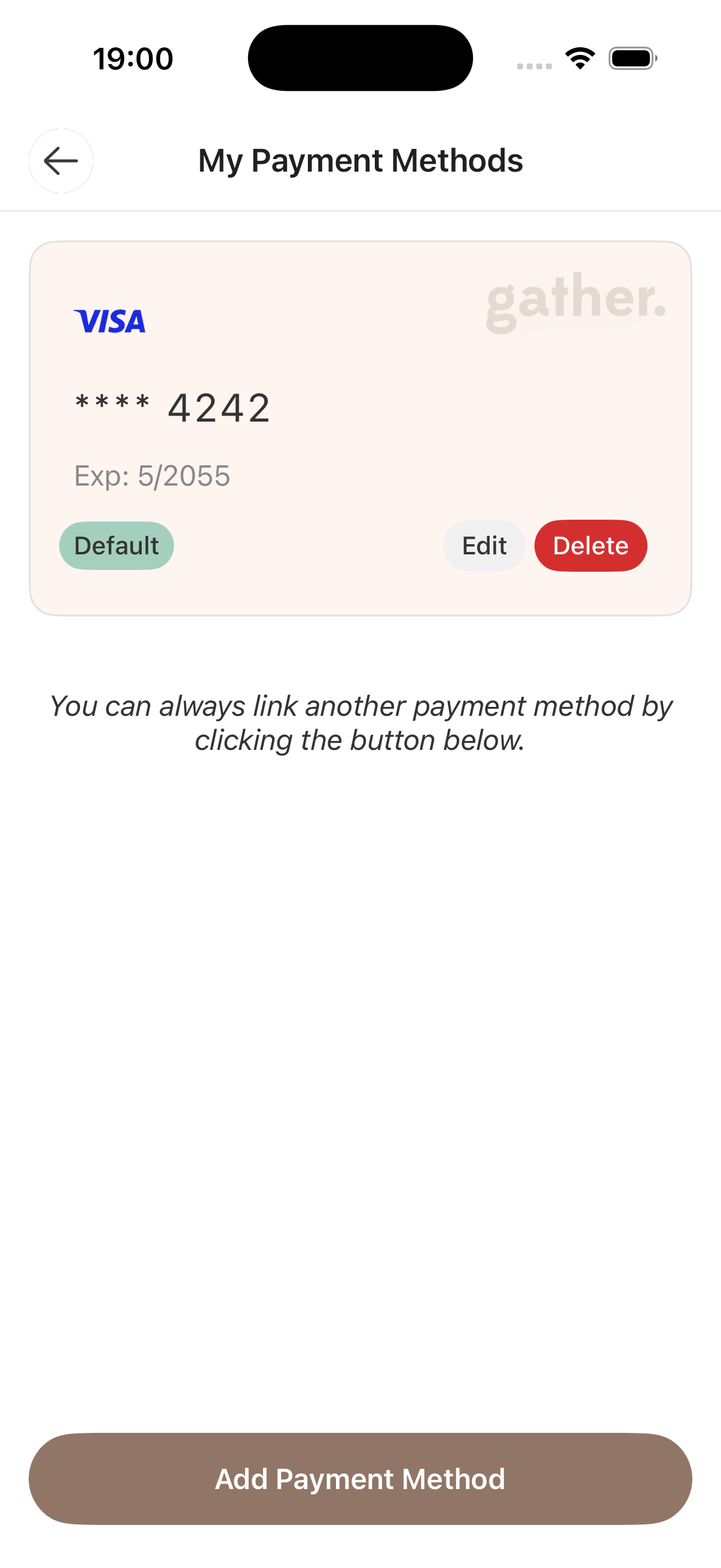 Payment methods