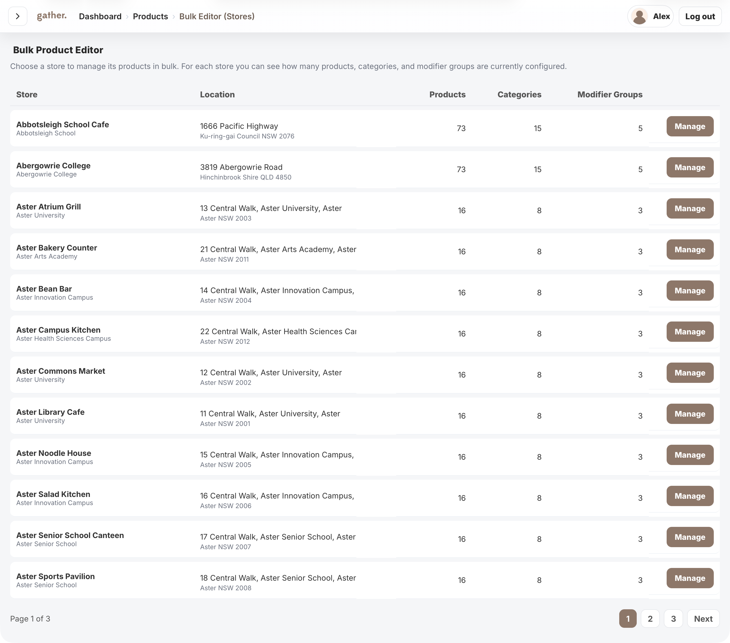 Bulk store overview
