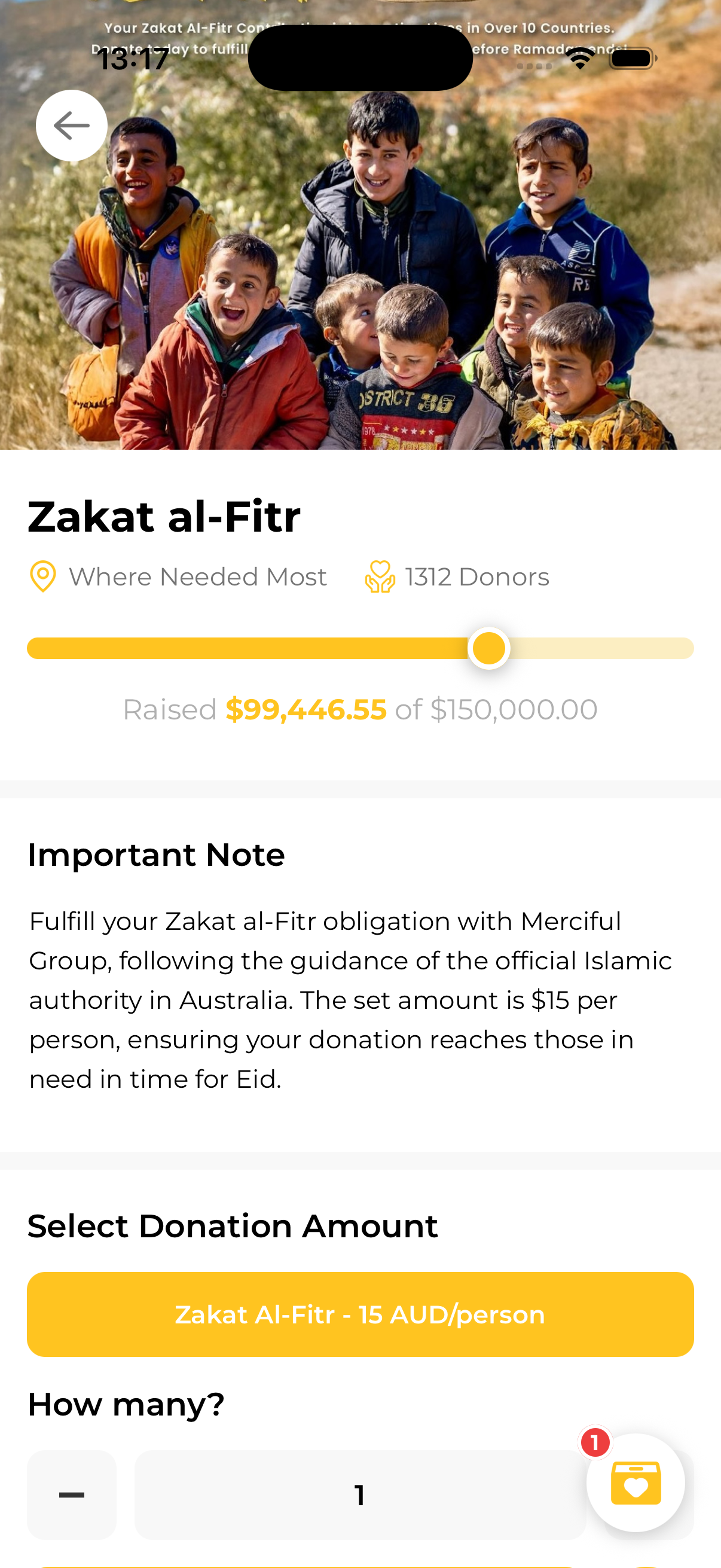 Zakat Al-Fitr campaign