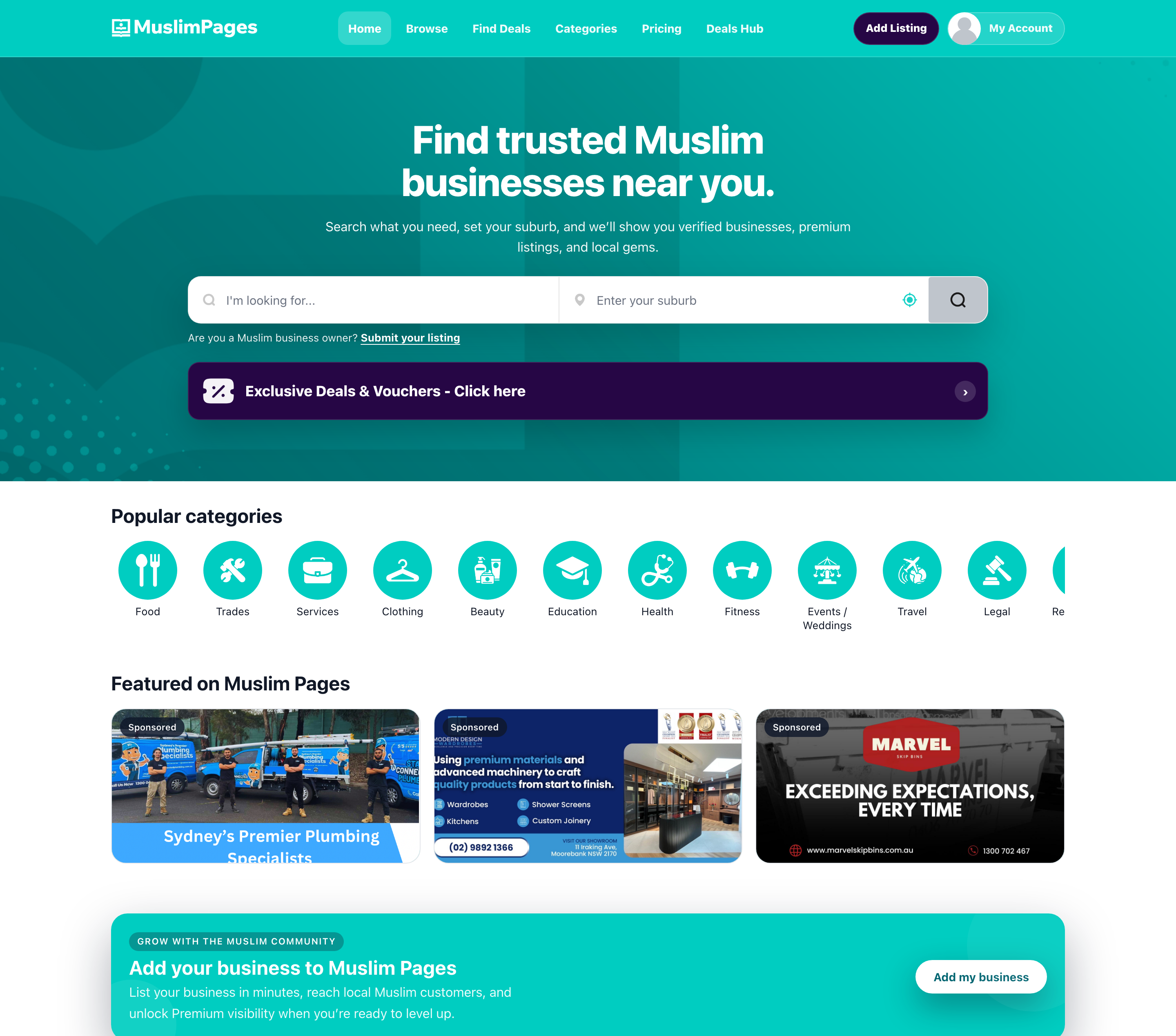Public homepage and discovery entry