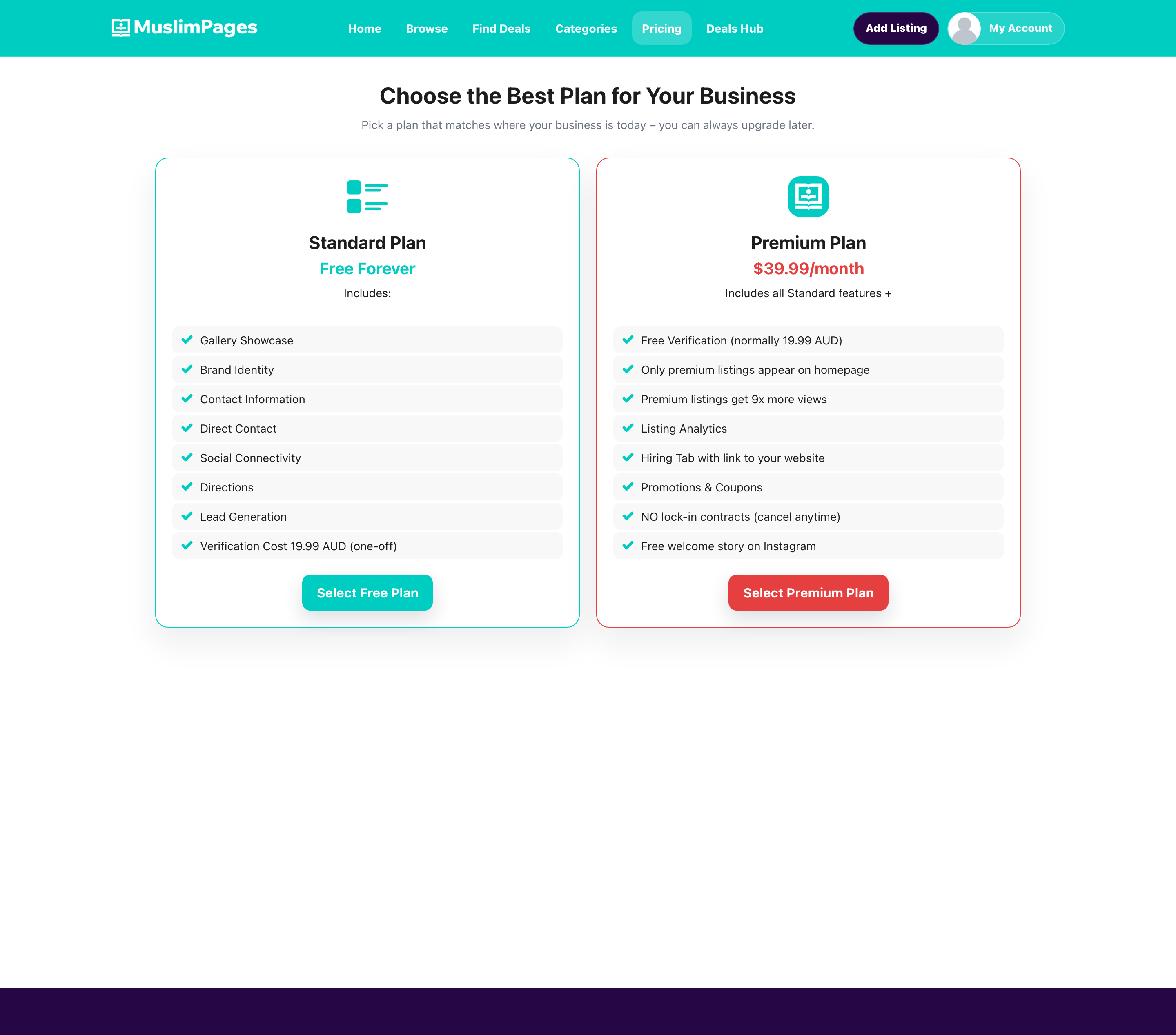 Plan selection