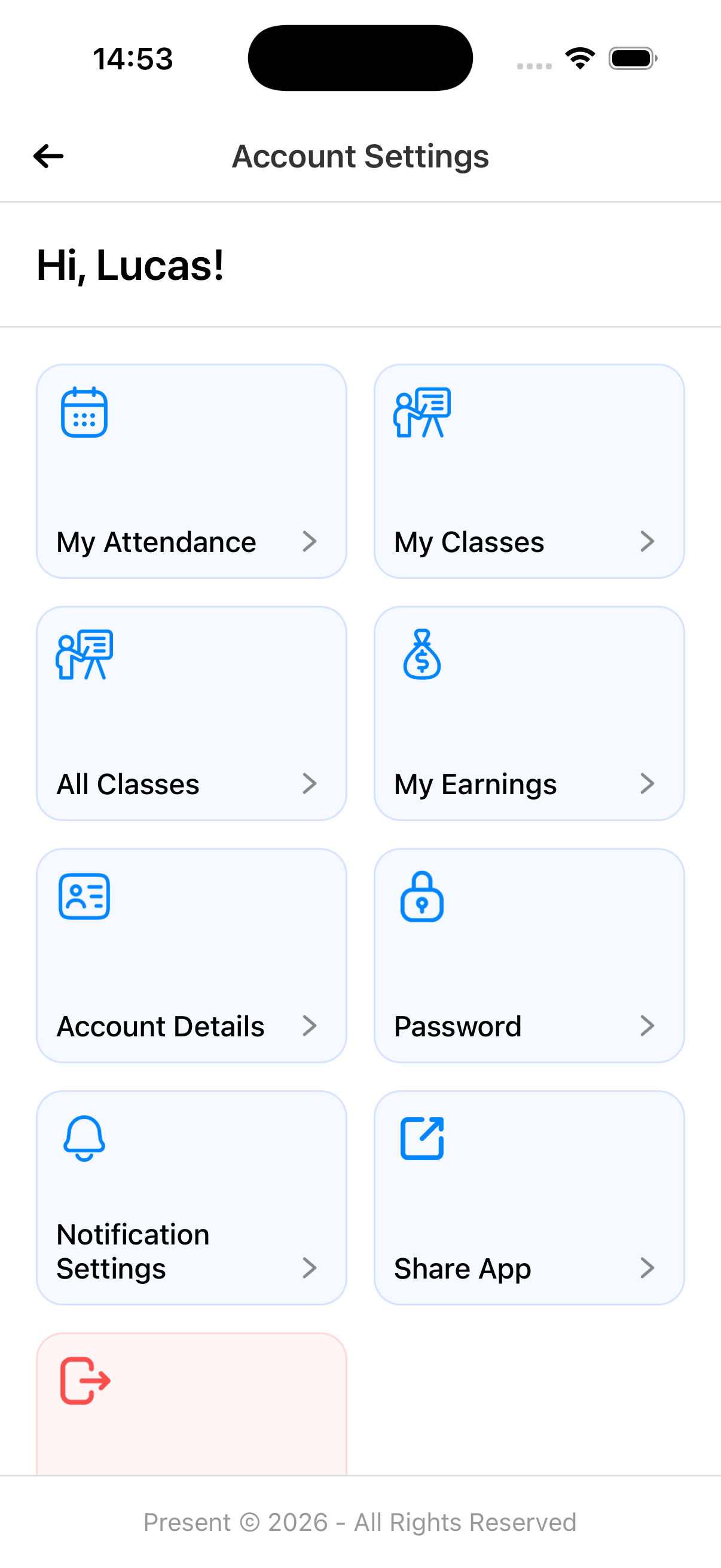 Account settings