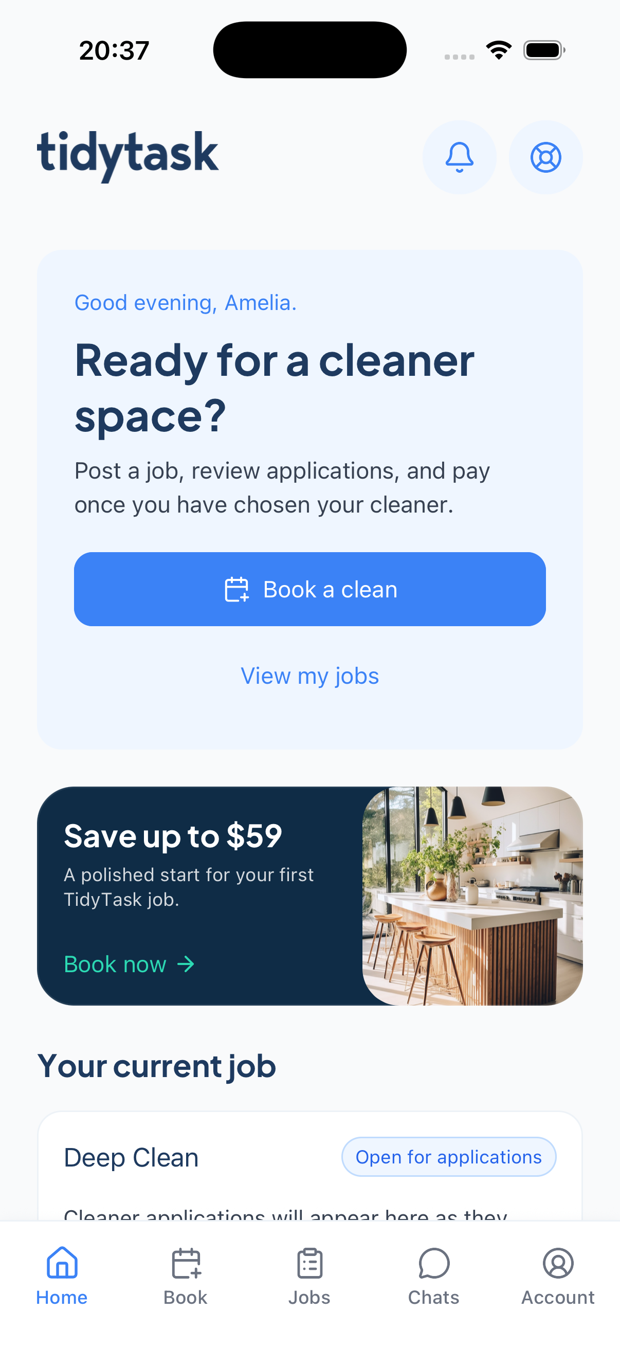 Customer home