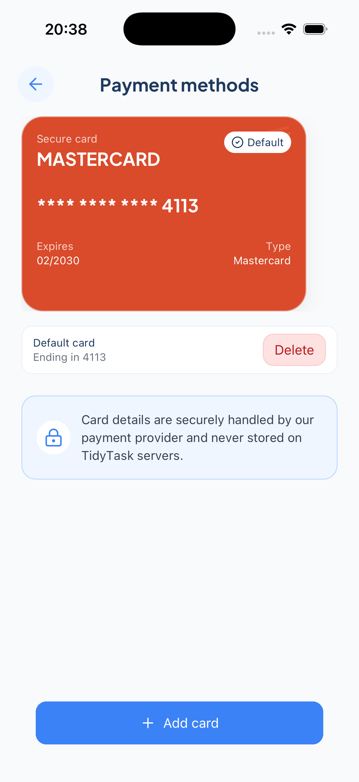 Payment methods