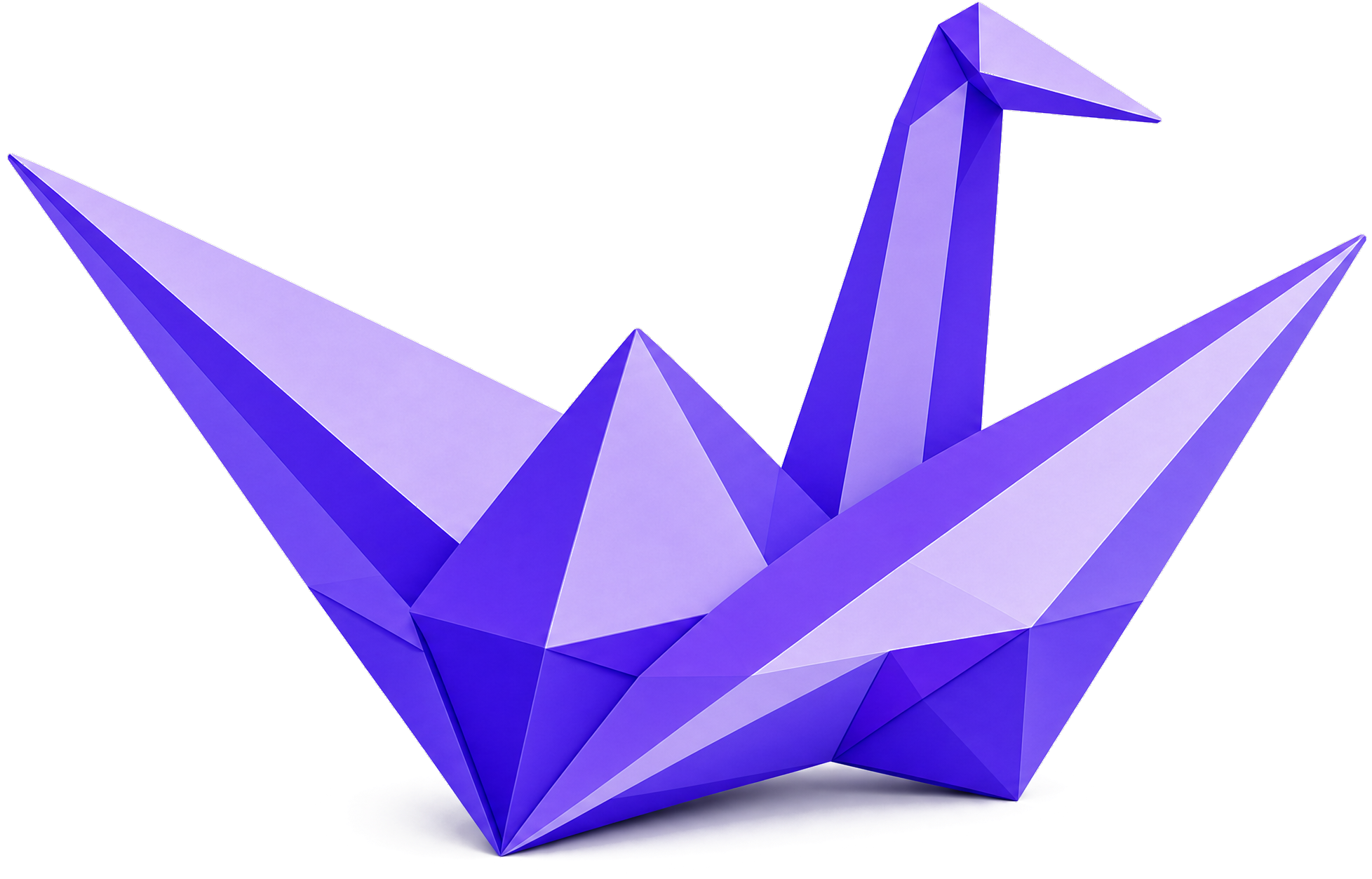 White Webits origami sculpture representing structured digital work.